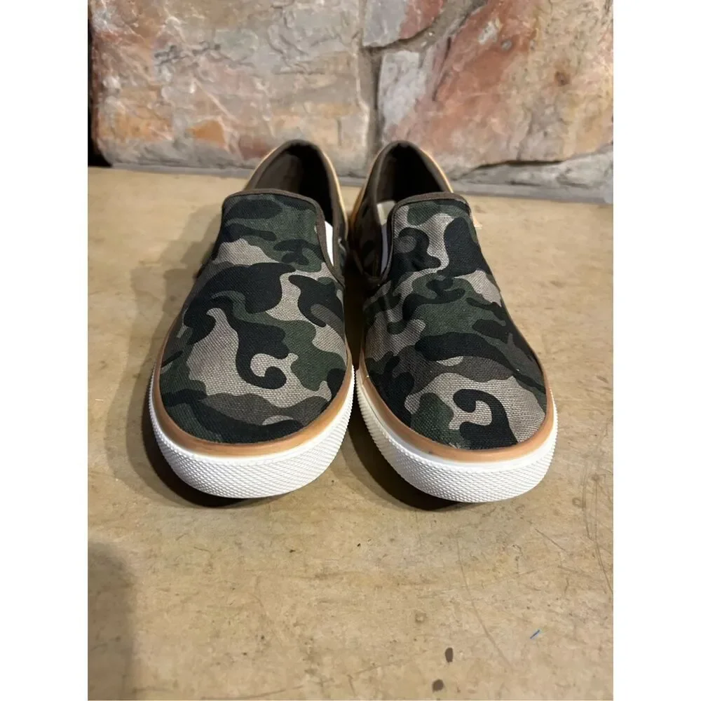Margaritaville Camo Leather Slip On Casual Shoes Women’s Size 10